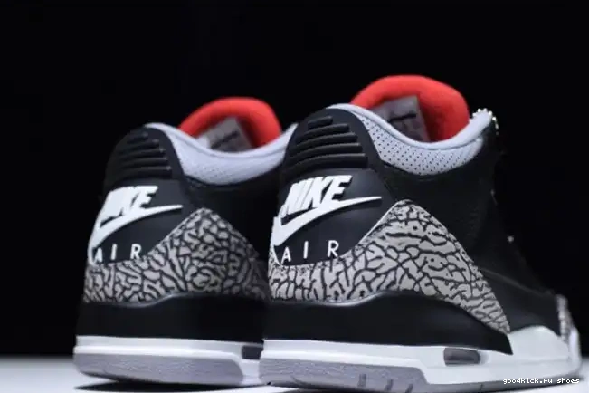 Black 854262-001 Air Jordan Cement 3 0324